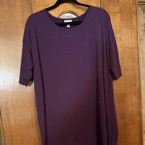 LuLaRoe Irma, Size Large, Deep purple color